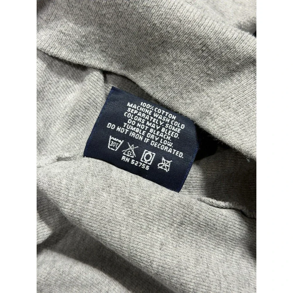 Vintage 90s JanSport Notre Dame Sweatshirt Mens XL USA Made Center Logo Grey